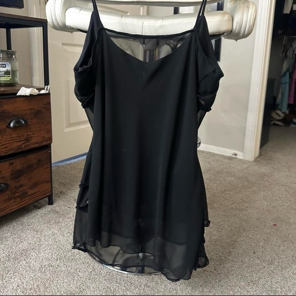 GRAIL sequin mesh cami #y2k #sequin #beaded #2000s #vintage - Picture 4 of 5